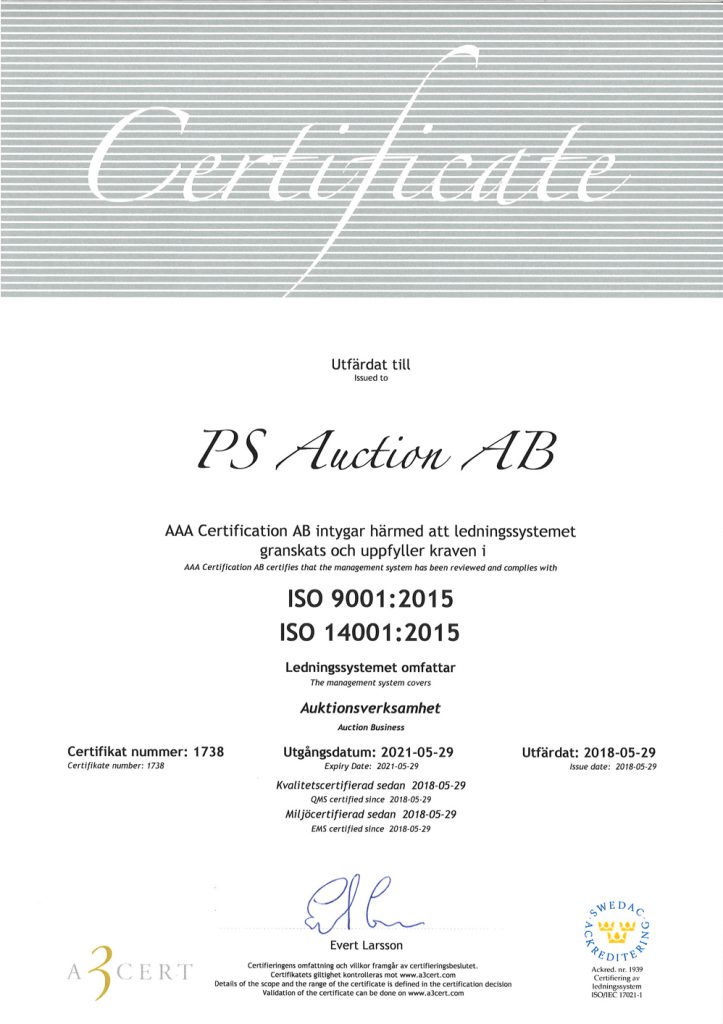 ISO Certifiering 9001 & 14001